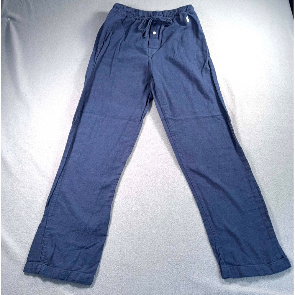Polo Ralph Lauren Sleepwear Lounge‎ Pants Mens S 26x29 Blue Drawstring